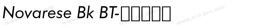 Novarese Bk BT字体转换